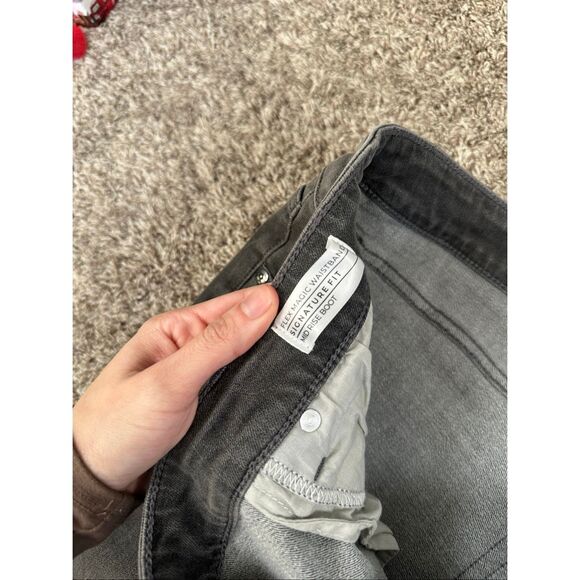Lane Bryant Gray Mid-Rise Flex Magic Waistband Signature Fit Boot Gray Jeans 18 - Picture 5 of 11
